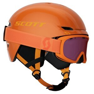 SCOTT Dětská lyžařská helma s brýlemi  Keeper 2 + Jr Witty S Oranžová 2023/2024 Dětské
