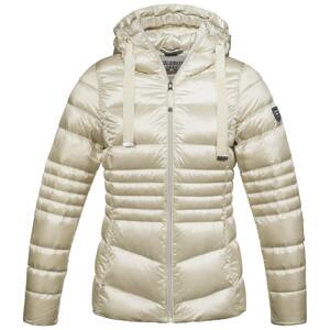 Dámská zimní bunda Dolomite Jacket Hood Corvara Satin Bílá L