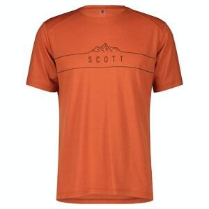 Pánské tričko s krátkým rukávem Scott Defined Merino SS Oranžová S