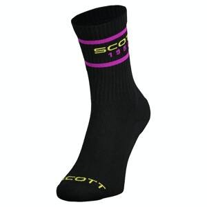 Běžecké ponožky Scott Retro Casual Crew Černá 42-44