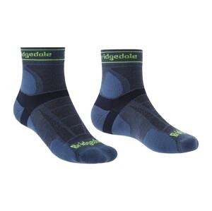 Pánské běžecké ponožky Bridgedale Trail Run Ultralight T2 Merino Sport ¾ Crew Modrá L