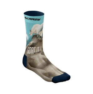 Dámské ponožky Crazy SOCKS Modrá 39-42
