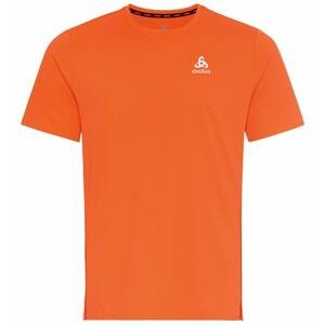Pánské běžecké triko Odlo crew neck ZEROWEIGHT CHILL-T Oranžová L