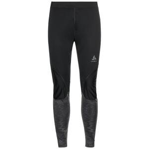 Pánské zimní běžecké kalhoty Odlo ZEROWEIGHT WARM REFLECTIVE Černá S