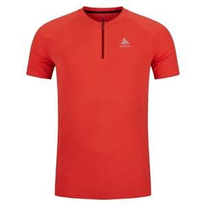 Pánské běžecké triko Odlo T-shirt crew neck s/s 1/2 zip AXALP TRAI  M