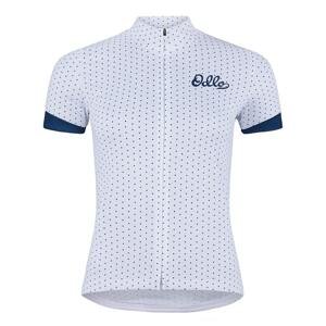 Dámský cyklistický dres Odlo T-shirt s/u collar s/s full zip ESSENTIA