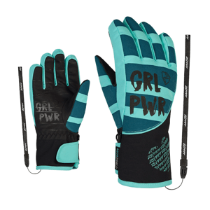 Dětské lyžařské rukavice Ziener Liwa As® Pr Girls Modrá 4,5