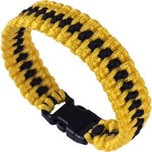 Paracord náramek Flash Yellow/Black Velikost: M