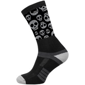 Ponožky Eleven Suba Cute Skulls Black Velikost: S (36-38)