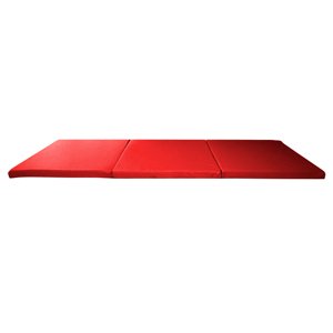 Skládací gymnastická žíněnka inSPORTline Pliago 180x60x5 cm  červená