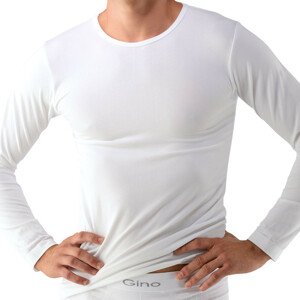 Unisex triko s dlouhým rukávem EcoBamboo  S/M  bílá