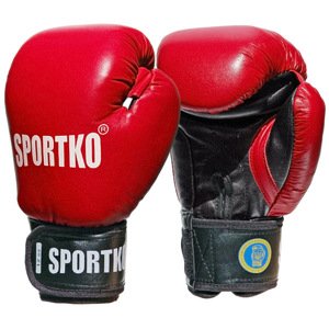 Boxerské rukavice SportKO PK1  10oz  červená