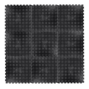 Puzzle zátěžová podložka inSPORTline Avero 0,6 cm  černá