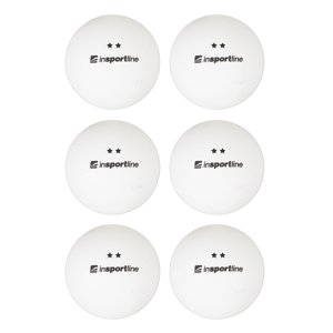 Pingpongové míčky inSPORTline Elisenda S2 6ks  bílá
