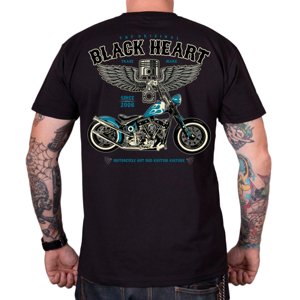 Triko BLACK HEART Blue Chopper  černá  XL