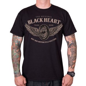 Triko BLACK HEART Wings  černá  L