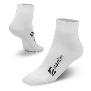 Bambusové střední ponožky inSPORTline Bambuo Crew AG+  39-42  bílá