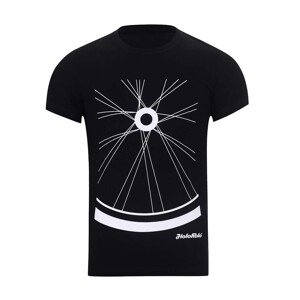 NU. BY HOLOKOLO Cyklistické triko s krátkým rukávem - RIDE THIS WAY II. - černá 3XL