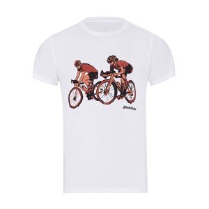 NU. BY HOLOKOLO Cyklistické triko s krátkým rukávem - JUST US - bílá M