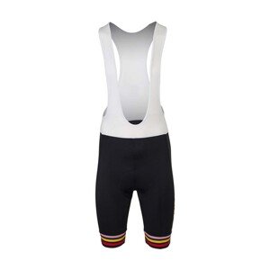 AGU Cyklistické kalhoty krátké s laclem - JUMBO-VISMA TRIPLE VICTORY 2023 - černá 3XL