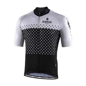 BIANCHI MILANO Cyklistický dres s krátkým rukávem - QUIRRA - bílá/černá M