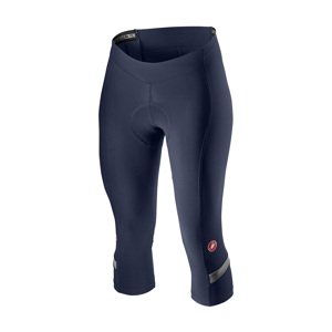 CASTELLI Cyklistické kalhoty 3/4 bez laclu - VELOCISSIMA 2 LADY - růžová/modrá XS