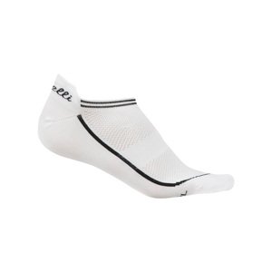 CASTELLI Cyklistické ponožky kotníkové - INVISIBLE LADY - bílá L-XL