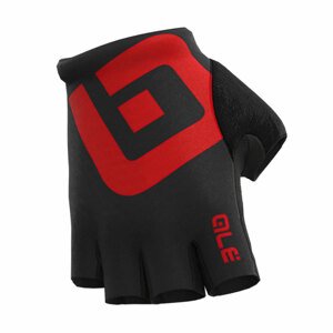 ALÉ Cyklistické rukavice krátkoprsté - AIR - černá/červená M