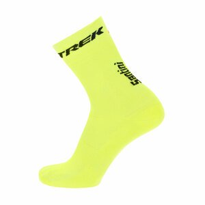 SANTINI Cyklistické ponožky klasické - TREK SEGAFREDO 2021 - žlutá 40-43