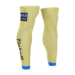 BONAVELO Cyklistické návleky na nohy - TINKOFF SAXO 2015 - žlutá/modrá M