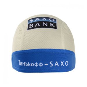 BONAVELO Cyklistická bandana - TINKOFF SAXO  - modrá/bílá