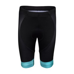 BONAVELO Cyklistické kalhoty krátké bez laclu - BORA 2020 KIDS - zelená/černá XXS-115cm
