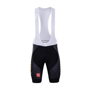 BONAVELO Cyklistické kalhoty krátké s laclem - JUMBO-VISMA 2020 - černá 4XL
