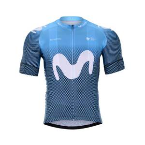 BONAVELO Cyklistický dres s krátkým rukávem - MOVISTAR 2020 - modrá XS