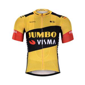 BONAVELO Cyklistický dres s krátkým rukávem - JUMBO-VISMA 2020 - žlutá/černá 3XL