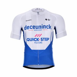 BONAVELO Cyklistický dres s krátkým rukávem - QUICKSTEP 2020 - modrá/bílá