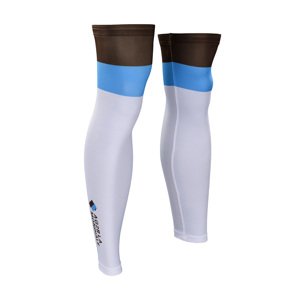 BONAVELO Cyklistické návleky na nohy - AG2R 2020 - bílá/hnědá/modrá M