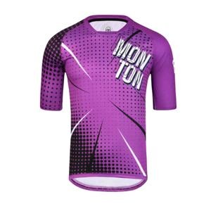 MONTON Cyklistický dres s krátkým rukávem - BAM MTB - fialová