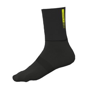 ALÉ Cyklistické ponožky klasické - AERO WOOL H16 - černá L