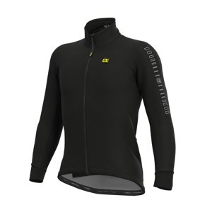 ALÉ Cyklistická zateplená bunda - FONDO WINTER - černá L