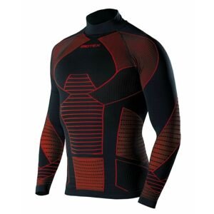 BIOTEX Cyklistické triko s dlouhým rukávem - ICEBREAK - červená/černá