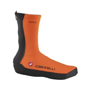 CASTELLI Cyklistické návleky na tretry - INTENSO UL - oranžová/černá L