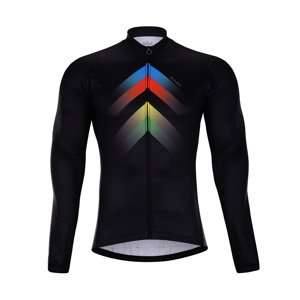 HOLOKOLO Cyklistický dres s dlouhým rukávem zimní - HYPER WINTER  - černá/vícebarevná S