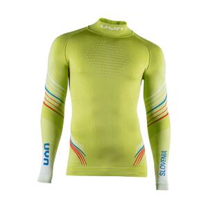 UYN Cyklistické triko s dlouhým rukávem - NATYON 2.0 SLOVENIA - zelená/bílá/modrá/červená S-M
