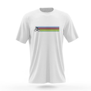 NU. BY HOLOKOLO Cyklistické triko s krátkým rukávem - A GAME - bílá/vícebarevná L