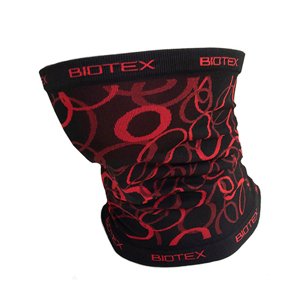 BIOTEX Cyklistický nákrčník - MULTIFUNCTIONAL - černá/červená UNI