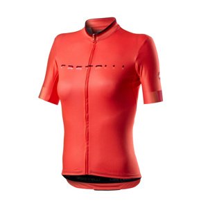CASTELLI Cyklistický dres s krátkým rukávem - GRADIENT LADY - růžová XL