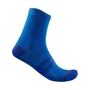 CASTELLI Cyklistické ponožky klasické - SUPERLEGGERA T 12 - modrá S-M