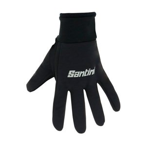 SANTINI Cyklistické rukavice dlouhoprsté - ECO WIN - černá XL