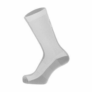 SANTINI Cyklistické ponožky klasické - PURO  - bílá